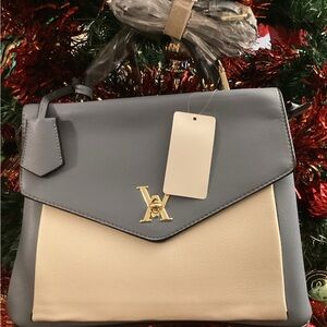 Elegant Two-Tone Satchel